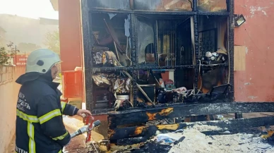 Tokat Erbaa’da Balkon Yangını Ev Eşyalarını Küle Çevirdi
