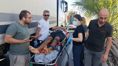 Antalya’da tır ile çarpışan bisikletli Emin Karabacak yaralandı