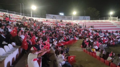 Tekirdağ’da Türkiye’nin Yunanistan galibiyeti dev ekranda izlendi