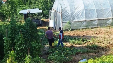 Simav Esenbağ Köyü'nde sel sonrası tarım alanlarındaki zarar tespit edildi