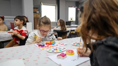 Başiskele'de öğrenciler yarıyıl tatilini atölye çalışmalarıyla değerlendiriyor