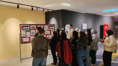 Kastamonu'da Filistin temalı sergiye yoğun ilgi gösterildi