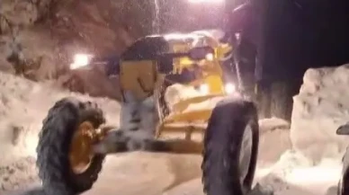 Adıyaman'ın Çelikhan ilçesinde hasta kadına ulaşmak için ekipler seferber oldu