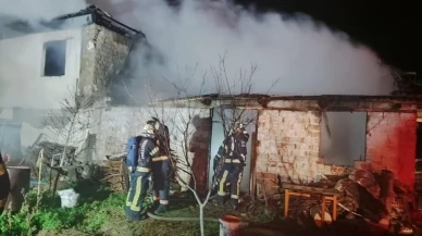 Denizli'de samanlık yangını korkuya neden oldu