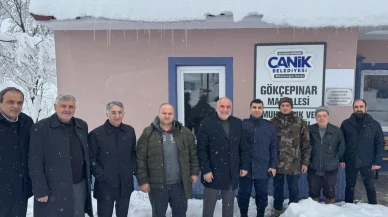 Canik’te karla mücadele için kaymakam ve başkan sahada inceleme yaptı