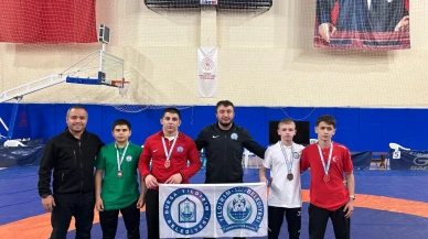 Yıldırımlı sporcular U-17 güreş şampiyonası’ndan 4 madalya ile döndü