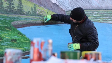 Kırşehir'de kule vinç operatörü Fırat Demir'in sanat dolu yaşamı