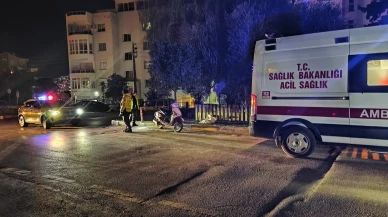 Aydın’ın Kuşadası ilçesinde ağaca çarpan motosikletli yaralandı, alkollü olduğu tespit edildi