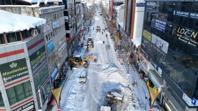 Bingöl'de kar yağışının durmasının ardından temizlik çalışmaları hızlandı