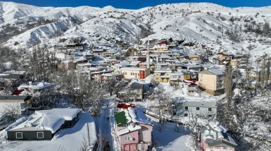Çüngüş’te bin 500 metre rakımda karlı yollar için yoğun çalışma yürütülüyor