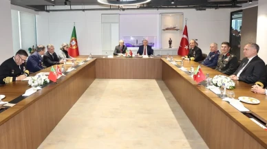 Milli Savunma Bakanı Yaşar Güler ve Portekiz Savunma Bakanı Nuno Melo Portekiz donanması