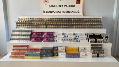 Şanlıurfa’nın Viranşehir ilçesinde 9 bin 440 paket gümrük kaçağı sigara ele geçirildi