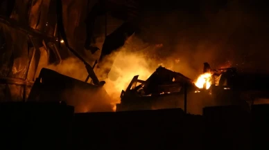 Malatya'da şantiyede çıkan yangında 2 işçi yaralandı