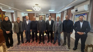 Erzurum'da DAGC yönetimi İran Başkonsolosu Alibeman Eghbalı Zarch'ı ziyaret etti