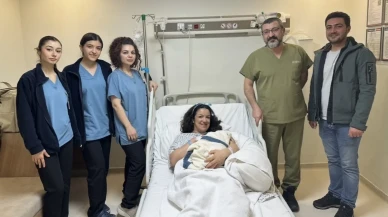 Gaziantep'te 2026 yılının ilk bebeği Ayaz dünyaya geldi