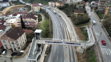 Darıca'da trafiği rahatlatacak köprülü kavşak projesinde çalışmalar devam ediyor