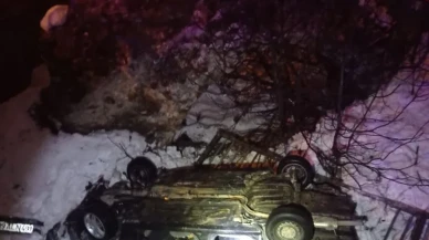 Kahramanmaraş’ta otomobil köprüden uçtu 1’i ağır 4 kişi yaralandı