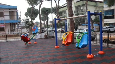 Nazilli Belediyesi çocuk parklarını yenileme çalışmalarına devam ediyor
