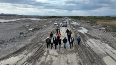Balıkesir'de jeotermal sera projesinin inşaat çalışmaları yerinde incelendi
