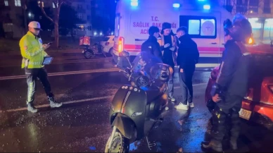 Çorlu'da çukura düşen motosikletli genç yaralandı