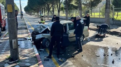 Manisa'nın Soma ilçesinde amcasının aracını izinsiz alan kişi kaçarken kaza yaptı