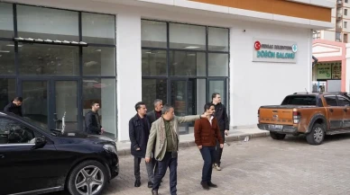 Şırnak Belediye Başkanı Mehmet Yarka yeni düğün salonunda inceleme yaptı