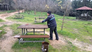 Gebze Tabiat Parkı'ndaki donatı alanları yenilendi