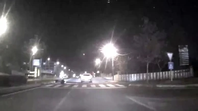 Tekirdağ'da çarptığı motosiklet devrildi, araç kaçtı