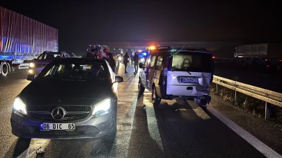 TEM'in Bolu geçişinde 3 araç çarpıştı: 7 yaralı