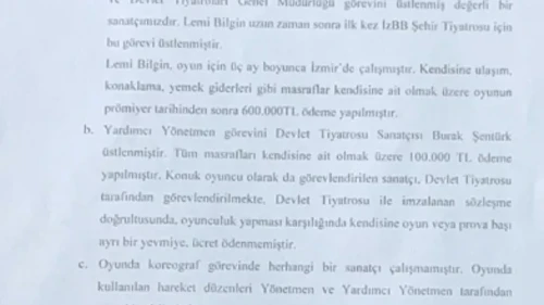 AK Partili Yıldız İzmir Şehir Tiyatroları'nın harcamalarını eleştirdi