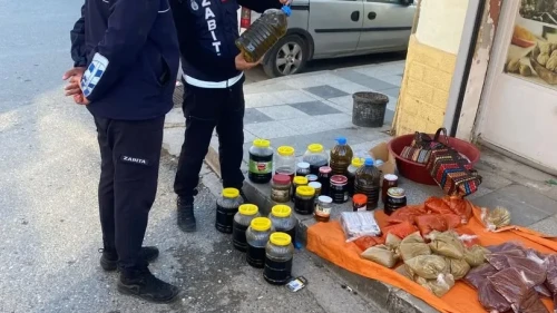 Germencik'te pazar yerlerinde izinsiz gıda satışı yapanlara sıkı denetim