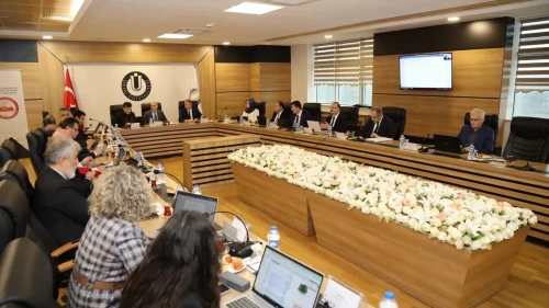 ÜAK yönetim kurulu toplantısına Atatürk Üniversitesi rektörü Prof. Dr. Ahmet Hacımüftüoğlu katıldı