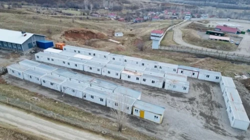 Bingöl'de deprem riskine karşı konteyner kent hazırlıkları devam ediyor