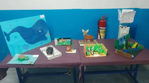 Nazilli'de 'Yeşil Adımlar Projesi' kapsamında nesli tükenen hayvanlara dikkat çekildi