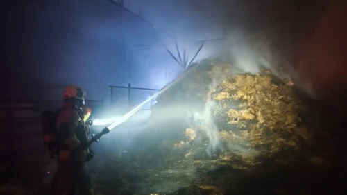 Arsuz'da samanlık yangını itfaiye ekiplerinin müdahalesiyle kontrol altına alındı