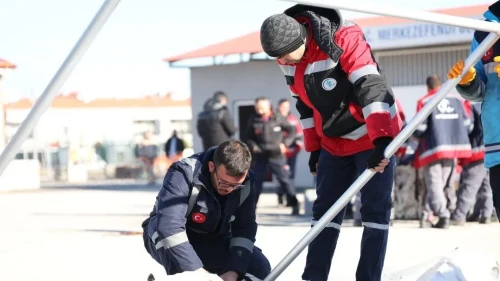 Merkezefendi Belediyesi personeline afet farkındalık ve çadır kurma eğitimi verildi