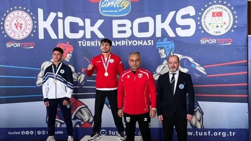 OMÜ kick boksta Türkiye şampiyonasında 1 altın ve 1 bronz madalya kazandı