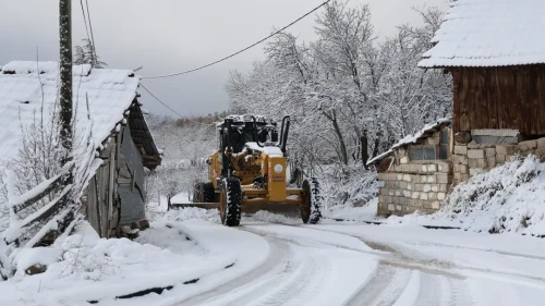 Çameli Belediyesi kar yağışı nedeniyle teyakkuzda
