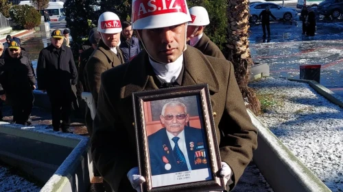 Samsun'da Kore Gazisi Ali Gümüş askeri törenle son yolculuğuna uğurlandı