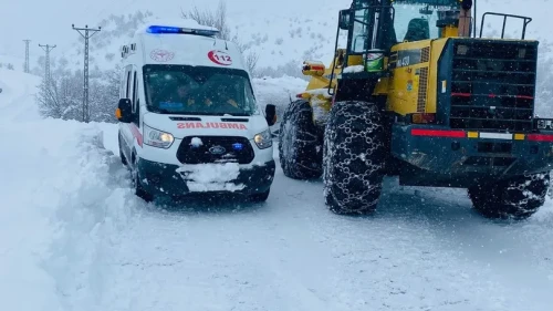 Bitlis’te zorlu kış şartlarında hasta kurtarma operasyonu gerçekleştirildi