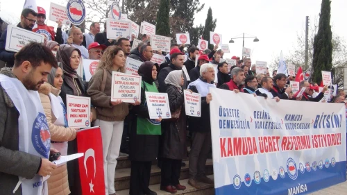 Manisa’da Memur-Sen ücret dengesizliği ve gelir adaletsizliğinin bitmesini istedi