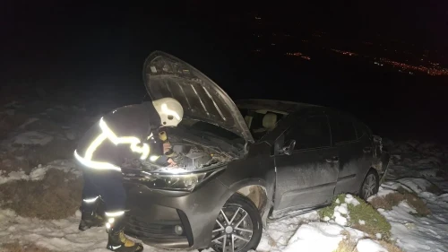 Belen’de trafik kazası sonucu 2 kişi yaralandı