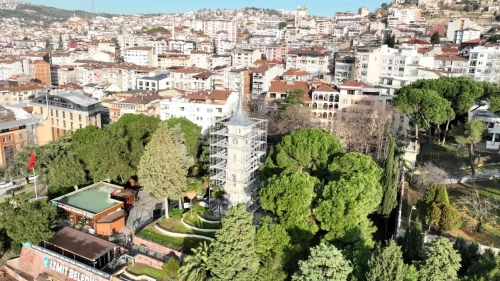 İzmit Saat Kulesi’nde restorasyon çalışmaları sona yaklaştı