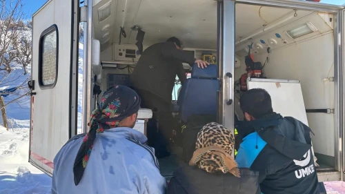 Bingöl'de UMKE ve 112 ekiplerinin koordineli çalışmasıyla kanser hastası hastaneye ulaştırıldı