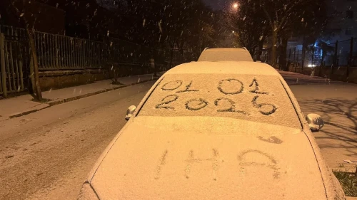 Ankara yeni yıla kar yağışı ile girdi