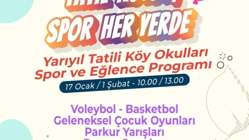 Şehitkamil'de yarıyıl tatili spor şenliğiyle renklenecek