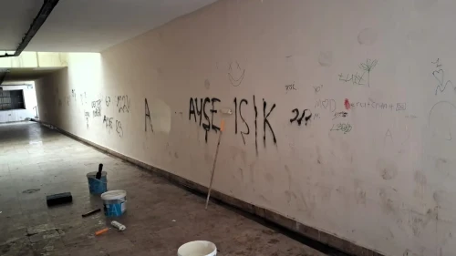 Gebze'de alt geçitte bakım ve boyama çalışması tamamlandı