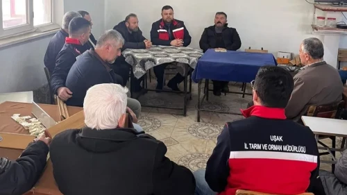 Uşak İl Tarım ve Orman Müdürlüğü üreticilerle sahada bir araya geldi