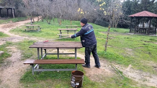 Gebze Tabiat Parkı'ndaki donatı alanları yenilendi