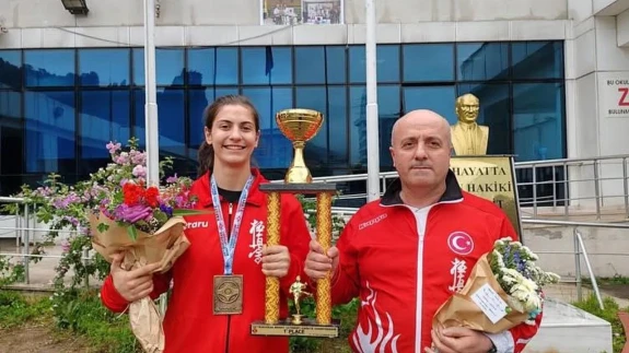 Çay bahçesinden Artvinli Nisagül Büyük Avrupa şampiyonu oldu